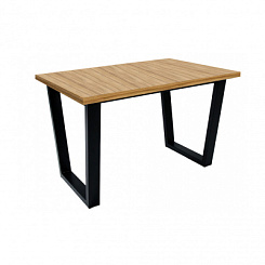 Стол Оксфорд 1200(1590)*800*750 2упак. (сонома светлый / черный металл) Стол Оксфорд 1200(1590)*800*750 2упак. (сонома светлый / черный металл)