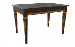 Стол Стар 1200*800*765 (столешница тон черный RAL9005 / подстолье тон черный RAL9005 + патина золото) Стол Стар 1200*800*765 (столешница тон черный RAL9005 / подстолье тон черный RAL9005 + патина золото)